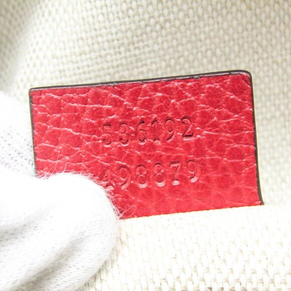 GUCCI Red Leather Backpack - Picture 11 of 12